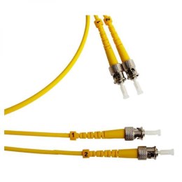 Patchcord optyczny Single mode (9/125), ST/ST, 2m, economy
