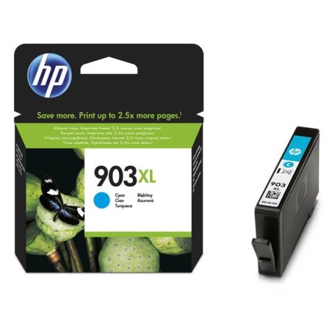 HP oryginalny ink / tusz T6M03AE, HP 903XL, cyan, 825s, 9.5ml, high capacity, HP Officejet 6962,Pro 6960,6961,6963,6964,6965,696