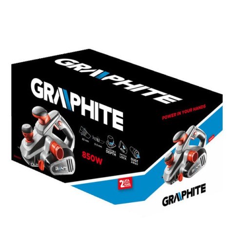 Strug elektryczny Graphite 59G678, przewód, 850W, 16500ot./min, 82mm, 3mm, 0-12mm, ergonomiczny kształt