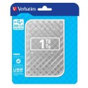 Verbatim zewnętrzny dysk twardy, Store N Go, 2.5", USB 3.0 (3.2 Gen 1), 1TB, 53197, srebrny