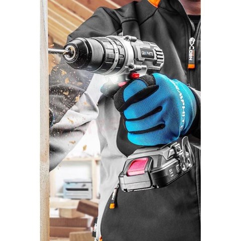 Wiertarko-wkrętarka Wiertarko-wkrętarka, 58G010, zasilanie akumulatorem, 18V, z udarem, Energy+ typ Graphite