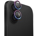 UNIQ Optix Aluminium Camera Lens Protector iPhone 16 6.1" / 16 Plus 6.7" iridescent szkło na obiektyw aparatu z aplikatorem