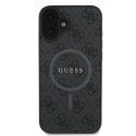 Guess GUHMP16MG4GFRK iPhone 16 Plus 6.7" czarny/black hardcase 4G Ring Classic Logo MagSafe