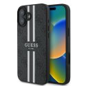 Guess GUHMP16MP4RPSK iPhone 16 Plus 6.7" czarny/black hardcase 4G Printed Stripes MagSafe