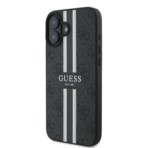 Guess GUHMP16MP4RPSK iPhone 16 Plus 6.7" czarny/black hardcase 4G Printed Stripes MagSafe