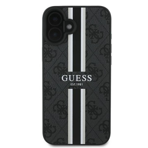 Guess GUHMP16MP4RPSK iPhone 16 Plus 6.7" czarny/black hardcase 4G Printed Stripes MagSafe