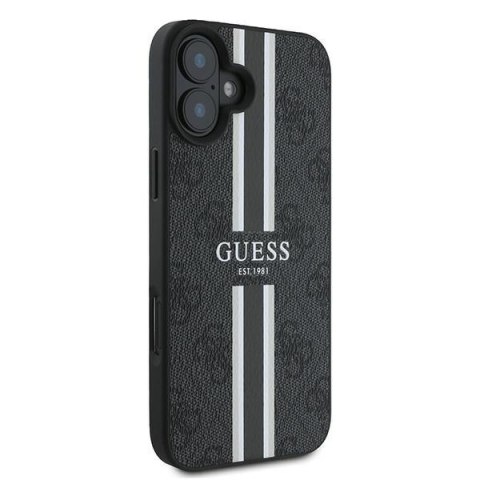 Guess GUHMP16MP4RPSK iPhone 16 Plus 6.7" czarny/black hardcase 4G Printed Stripes MagSafe