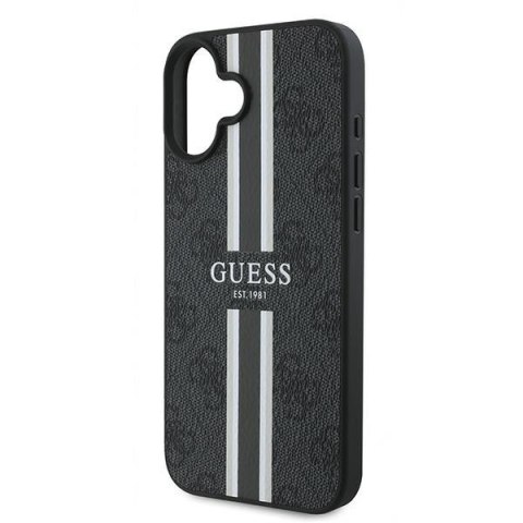 Guess GUHMP16MP4RPSK iPhone 16 Plus 6.7" czarny/black hardcase 4G Printed Stripes MagSafe