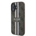 Guess GUHMP16MP4RPSW iPhone 16 Plus 6.7" brązowy/brown hardcase 4G Printed Stripes MagSafe