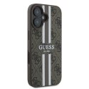 Guess GUHMP16MP4RPSW iPhone 16 Plus 6.7" brązowy/brown hardcase 4G Printed Stripes MagSafe