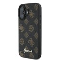 Guess GUHMP16MPGPYSK iPhone 16 Plus 6.7" czarny/black hardcase PU Peony Script MagSafe