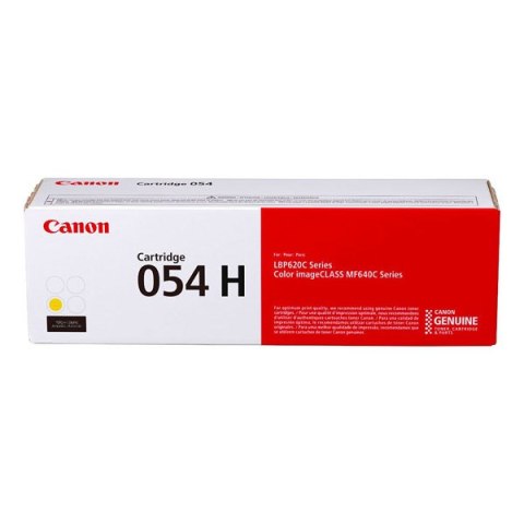 Canon oryginalny toner 054HY, yellow, 2300s, 3025C002, high capacity, Canon i-SENSYS LBP621Cw, 623Cdw, MF641Cw, 643Cdw, 645Cx, O