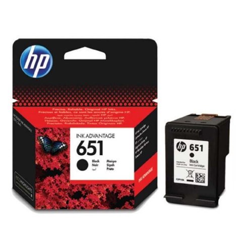 HP oryginalny ink / tusz C2P10AE, HP 651, black, 600s, HP DeskJet IA 5645, 5575, Officejet 202, 252 Mobile