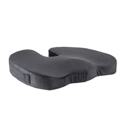 Ortopedyczna poduszka, plastikowa końcówka odporna na nacisk, ergonomiczna, czarny, pianka z efektem pamięci