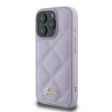 Guess GUHCP16XPSQSQSU iPhone 16 Pro Max 6.9" jasnofioletowy/light purple hardcase Quilted Metal Logo