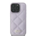 Guess GUHCP16XPSQSQSU iPhone 16 Pro Max 6.9" jasnofioletowy/light purple hardcase Quilted Metal Logo