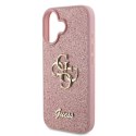 Guess GUHCP16SHG4SGP iPhone 16 6.1" różowy/pink hardcase Fixed Glitter Big 4G