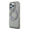 Guess GUHMP16LHFWFCK iPhone 16 Pro 6.3" czarny/black hardcase IML Flowers Wreath MagSafe