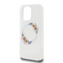 Guess GUHMP16LHFWFCT iPhone 16 Pro 6.3" przeźroczysty/transprent hardcase IML Flowers Wreath MagSafe