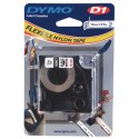 Dymo oryginalny taśma do drukarek etykiet, Dymo, 16957, S0718040, czarny druk/biały podkład, 3.5m, 12mm, D1 specjalna - elastycz