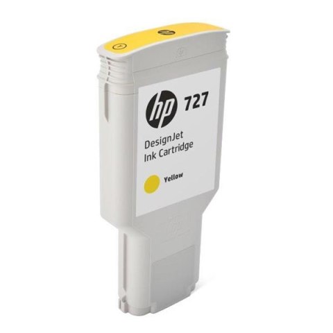 HP oryginalny ink / tusz F9J78A, HP 727, yellow, 300ml, HP DesignJet T1530,T2530,T930,T1500,T2500,T920