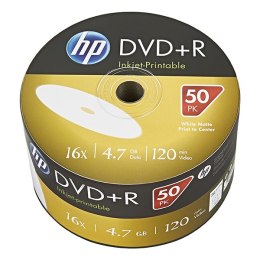 HP DVD+R, DRE00070WIP-3, 50-pack, 4.7GB, 16x, 12cm, bulk, Printable, do archiwizacji danych