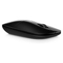 HP mysz Z3700 Wireless Black Onyx, 1200DPI, 2.4 [GHz], optyczna Blue LED, 3kl., 1 scroll, bezprzewodowa, czarna, 1 szt AA, Windo