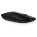 HP mysz Z3700 Wireless Black Onyx, 1200DPI, 2.4 [GHz], optyczna Blue LED, 3kl., 1 scroll, bezprzewodowa, czarna, 1 szt AA, Windo