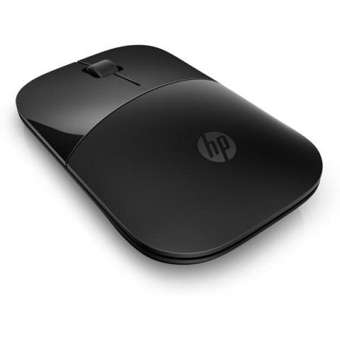 HP mysz Z3700 Wireless Black Onyx, 1200DPI, 2.4 [GHz], optyczna Blue LED, 3kl., 1 scroll, bezprzewodowa, czarna, 1 szt AA, Windo