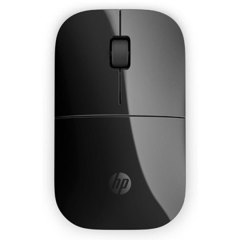 HP mysz Z3700 Wireless Black Onyx, 1200DPI, 2.4 [GHz], optyczna Blue LED, 3kl., 1 scroll, bezprzewodowa, czarna, 1 szt AA, Windo