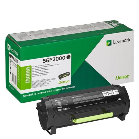 Lexmark oryginalny toner 56F2000, black, 6000s, return, Lexmark MX521,622,522,321,421, O