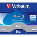 Verbatim BD-R, Single Layer 25GB, jewel box, 43715, 6x, 5-pack, do archiwizacji danych