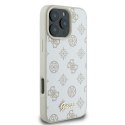 Guess GUHMP16LPGPYSH iPhone 16 Pro 6.3" biały/white hardcase Peony Script Logo MagSafe