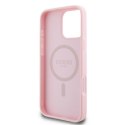 Guess GUHMP16LPGPYSP iPhone 16 Pro 6.3" różowy/pink hardcase Peony Script Logo MagSafe
