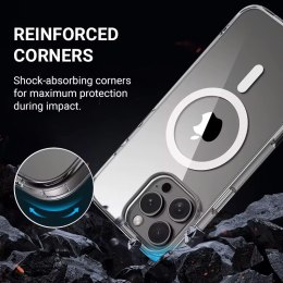 Crong Clear MAG Cover - Etui iPhone 16 Pro MagSafe (przezroczysty)