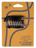 Karabinki akcesoriowe TTTM Aluminium carabiners 8 szt.