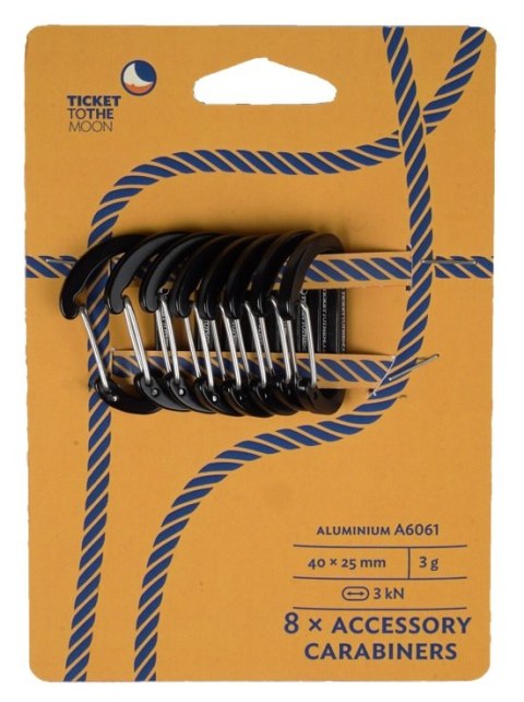 Karabinki akcesoriowe TTTM Aluminium carabiners 8 szt.