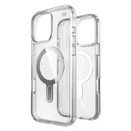 Speck Presidio Perfect-Clear ClickLock & MagSafe - Etui iPhone 16 Pro Max (Clear / Chrome Finish / Serene Silver)