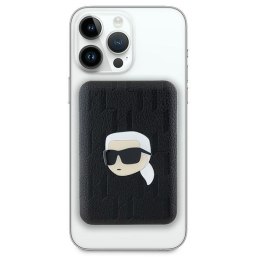 Karl Lagerfeld Powerbank indukcyjny KLPB5FPGKSKIHK 15W 5000mAh czarny/black Karl Head Pin MagSafe