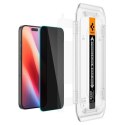 Spigen Glas.TR iPhone 16 Pro Max 6.9" "EZ FIT" 2 szt. privacy szkło hartowane prywatyzujące AGL07908