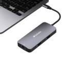 Verbatim Adapter Hub USB-C - HDMI/USB-C /Eternet/2xUSB-A 3.0 aluminium/aluminum 32150