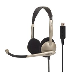 Koss | CS100USB | Headphones | Wired | On-Ear | Microphone | Noise canceling | Gold