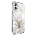 Speck Presidio Lux ClickLock & MagSafe - Etui iPhone 16 Plus (Sunshine Daisies / Clear / Gold)