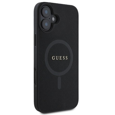 Guess GUHMP16MPSAHMCK iPhone 16 Plus 6.7" czarny/black hardcase Saffiano Classic Logo MagSafe