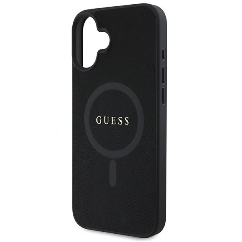 Guess GUHMP16MPSAHMCK iPhone 16 Plus 6.7" czarny/black hardcase Saffiano Classic Logo MagSafe