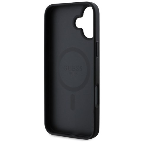 Guess GUHMP16MPSAHMCK iPhone 16 Plus 6.7" czarny/black hardcase Saffiano Classic Logo MagSafe