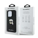 Karl Lagerfeld KLHCP16XPGKLKIPK iPhone 16 Pro Max 6.9" czarny/black hardcase Monogram Karl Head Pin