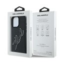 Karl Lagerfeld KLHCP16L3DRKSDLK iPhone 16 Pro 6.3" czarny/black hardcase 3D Rubber Bicolor Signature