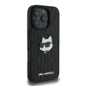 Karl Lagerfeld KLHCP16LPGKLCHPK iPhone 16 Pro 6.3" czarny/black hardcase Monogram Choupette Head Pin