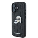 Karl Lagerfeld KLHCP16MPGKLKCPK iPhone 16 Plus 6.7" czarny/black hardcase Monogram Karl&Chaoupette Head Pin